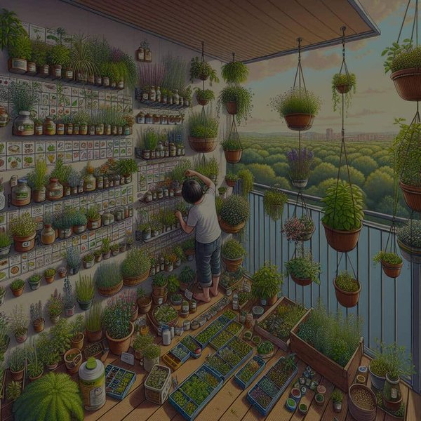 Comment créer un jardin de plantes médicinales sur un petit balcon ?